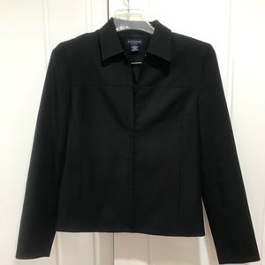 Black Ann Taylor jacket with zip front
